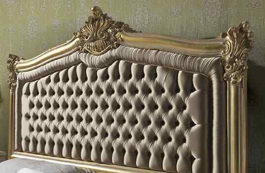 Тафтинговая кровать в стиле барокко Фабрика ANGELO CAPPELLINI Pavesi 
