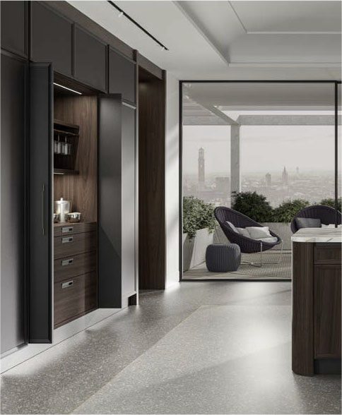 Кухня Фабрика CASTAGNA CUCINE DÉCO METAL & WOOD 