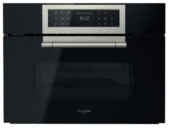 Компактный духовой шкаф с функцией СВЧ Fulgor Milano FCLCMO 4510 TEM BK 