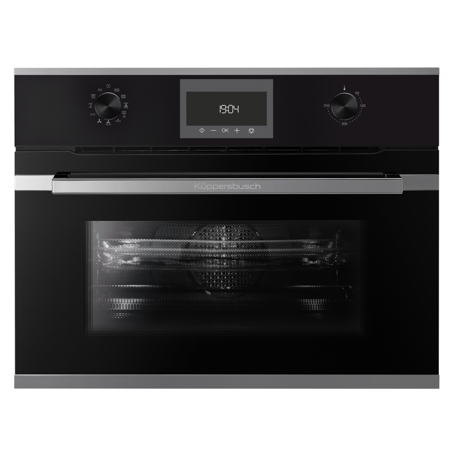 Компактный духовой шкаф с микроволнами Silver Chrome Kuppersbusch CBM 6330.0 S3 