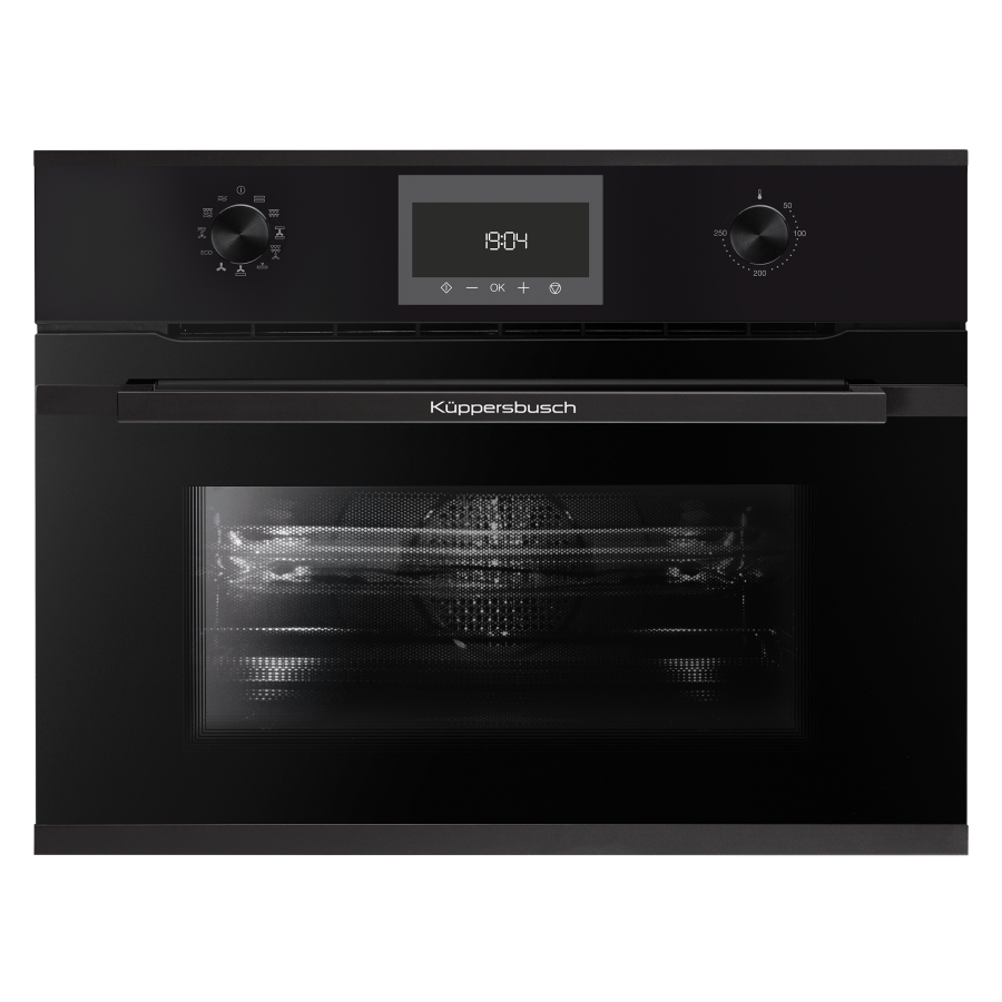 Компактный духовой шкаф с микроволнами Black Velvet Фабрика KUPPERSBUSCH CBM 6330.0 S5 
