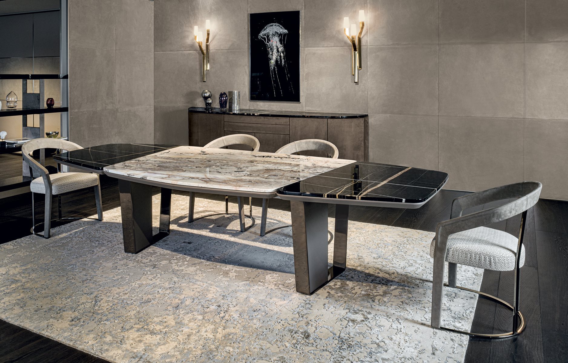 Стол обеденный Фабрика LONGHI Keope table 