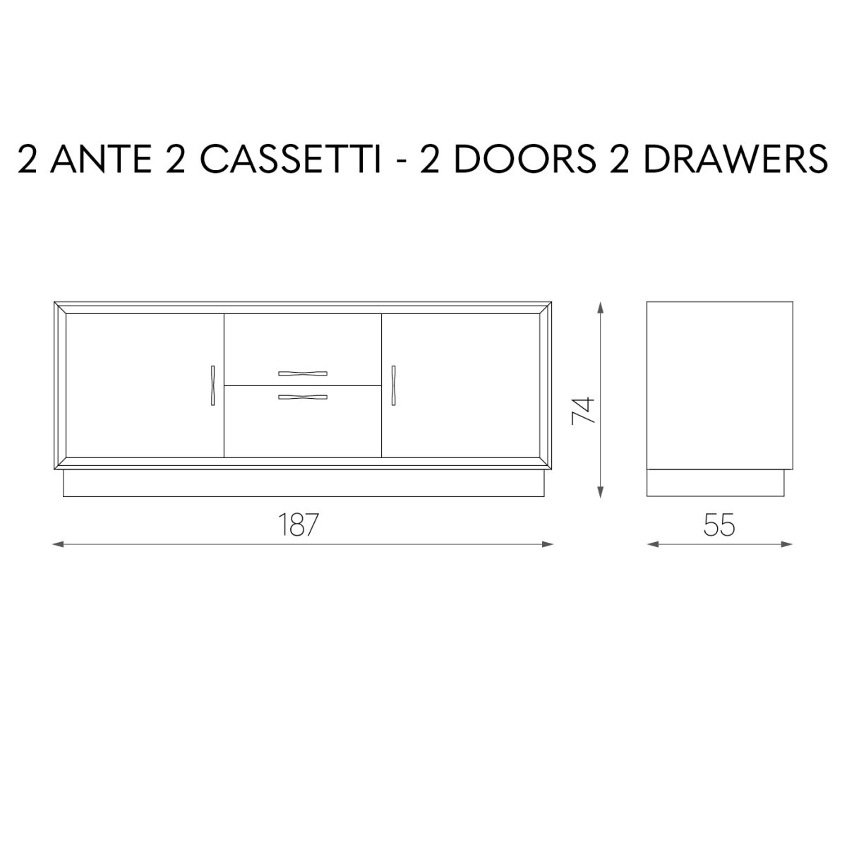 Буфет Фабрика TOSCONOVA Club sideboard 