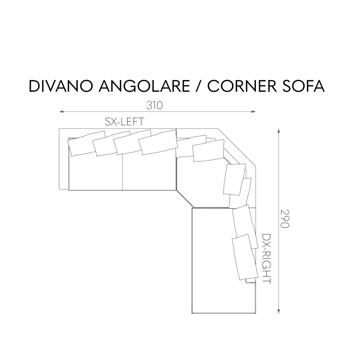 Диван Фабрика TOSCONOVA Lanai corner sofa 