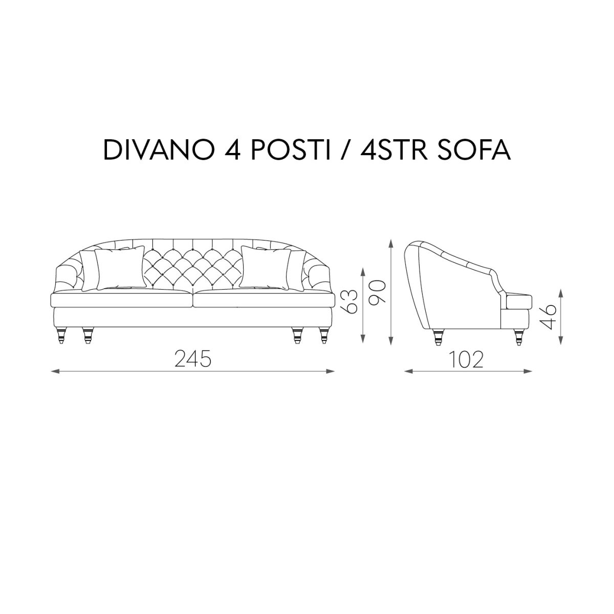 Диван Фабрика TOSCONOVA Savon sofa 